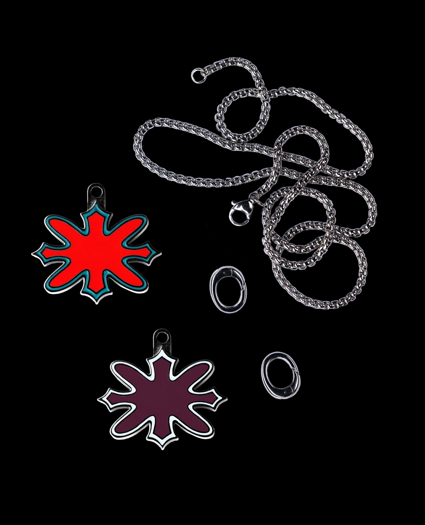 PROMISE NECKLACE PURPLE/RED