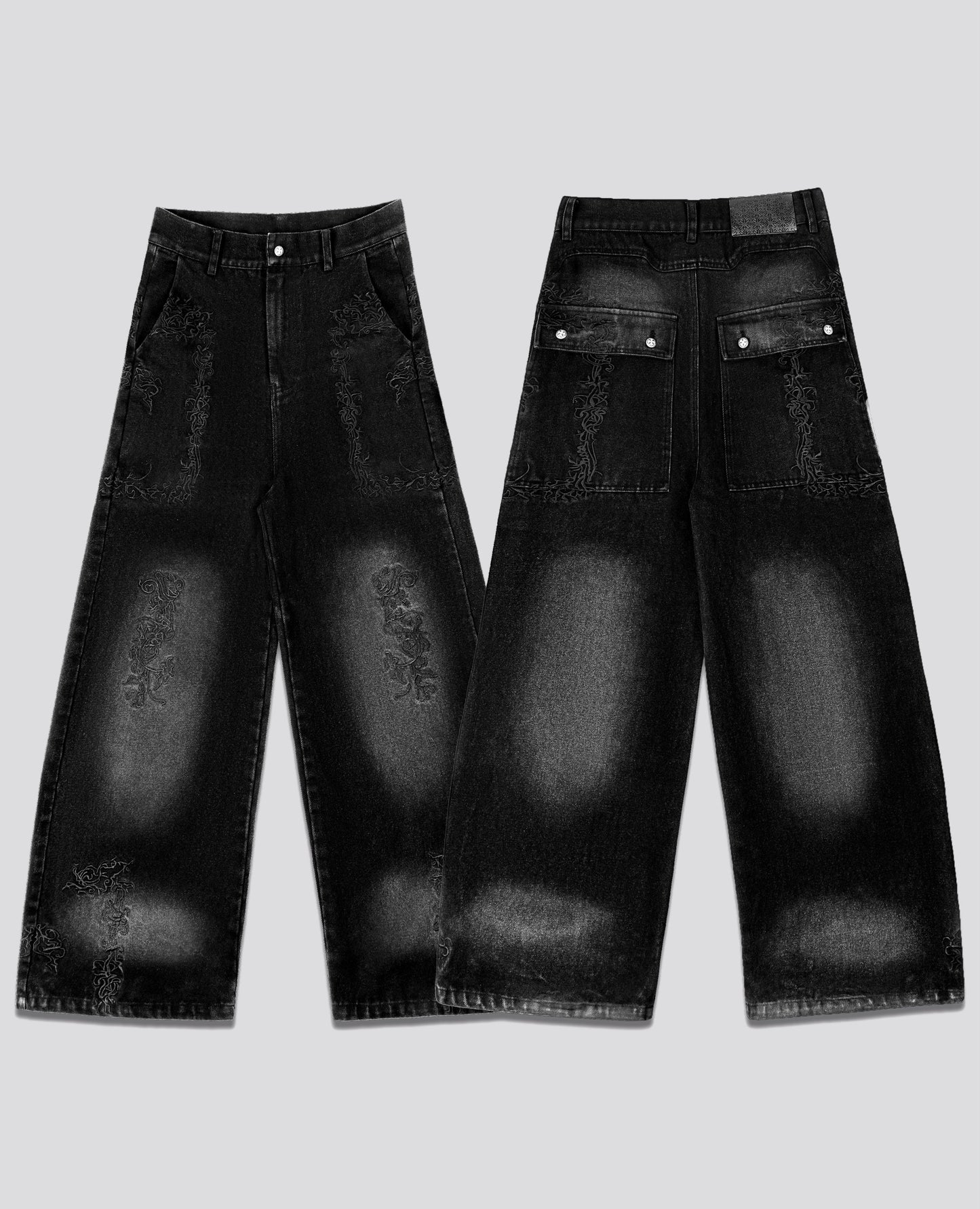 SPLATTER BLACK PANTS