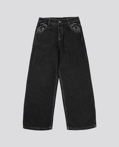 BLACK ORNAMENT PANT