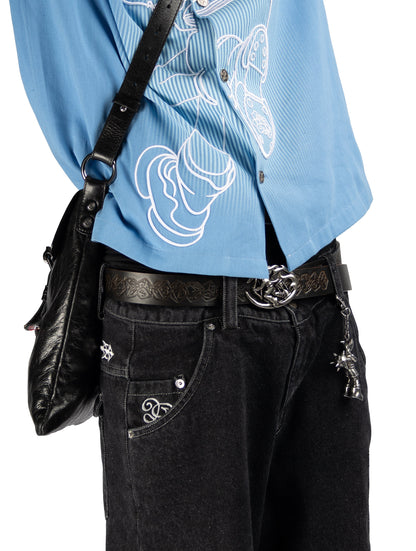 GLY LEATHER BELT