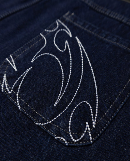 BLUE ORNAMENT PANT