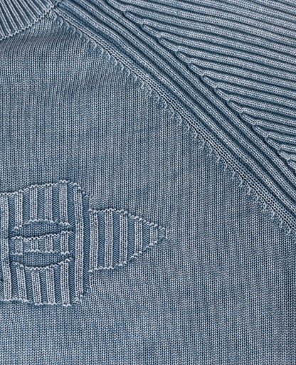 BLUE PARA KNIT