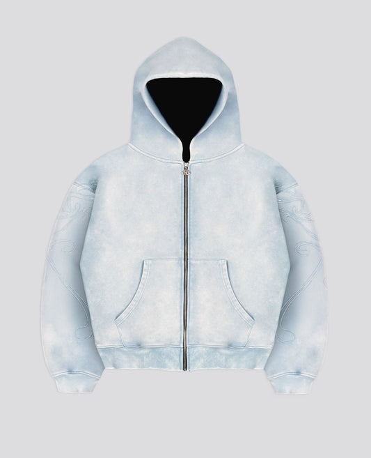 BLUE ART NOUVEAU ZIP